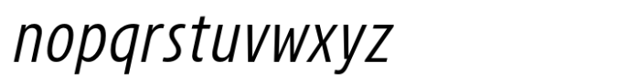 Avanti Light Italic Font LOWERCASE