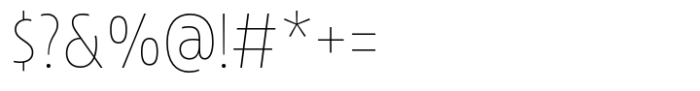 Avanti Thin Font OTHER CHARS