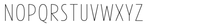 Avanti Thin Font UPPERCASE