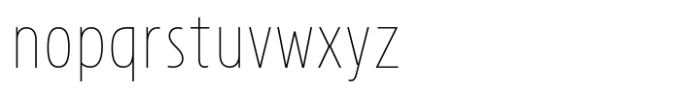 Avanti Thin Font LOWERCASE