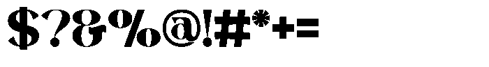 Avathor Type Extra Bold Font OTHER CHARS