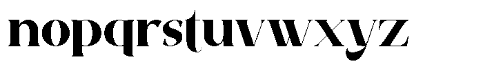Avathor Type Extra Bold Font LOWERCASE