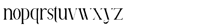 Avathor Type Extra Light Font LOWERCASE