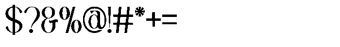 Avathor Type Light Font OTHER CHARS