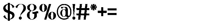 Avathor Type Medium Font OTHER CHARS