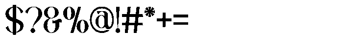 Avathor Type Regular Font OTHER CHARS