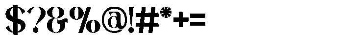 Avathor Type Semi Bold Font OTHER CHARS