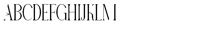 Avathor Type Thin Font UPPERCASE