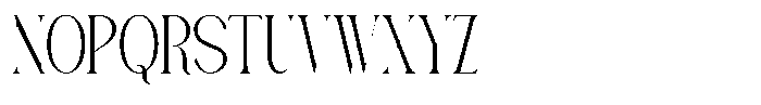 Avathor Type Thin Font UPPERCASE