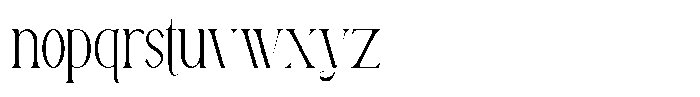 Avathor Type Thin Font LOWERCASE
