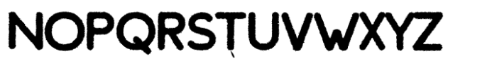 Avawon Crumple Font LOWERCASE