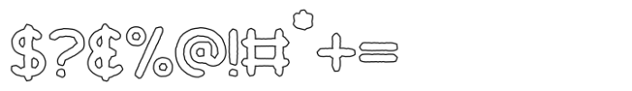 Avawon Cutout Outline Font OTHER CHARS