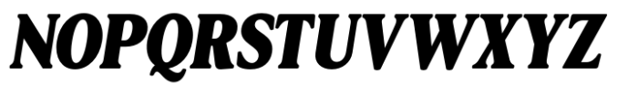 Aveburg Grande Condensed Italic Font UPPERCASE