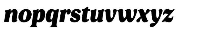 Aveburg Grande Semi Condensed Italic Font LOWERCASE