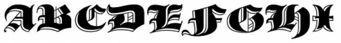 Avebury Inline Font UPPERCASE
