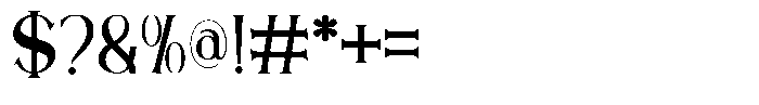 Avegwet Font OTHER CHARS