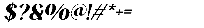 Avehope Bold Italic Font OTHER CHARS