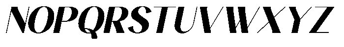 Avehope Bold Italic Font UPPERCASE