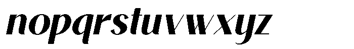 Avehope Bold Italic Font LOWERCASE