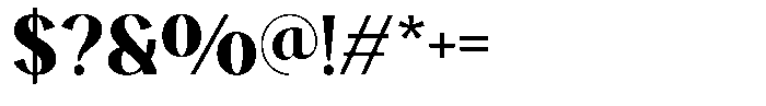 Avehope Bold Font OTHER CHARS