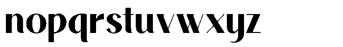 Avehope Bold Font LOWERCASE