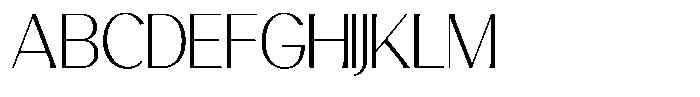 Avehope Extra Light Font UPPERCASE