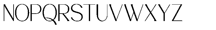 Avehope Extra Light Font UPPERCASE
