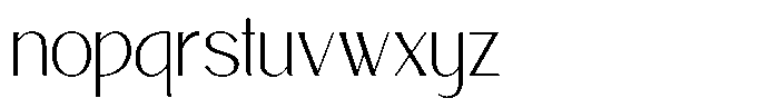 Avehope Extra Light Font LOWERCASE