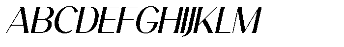 Avehope Italic Font UPPERCASE