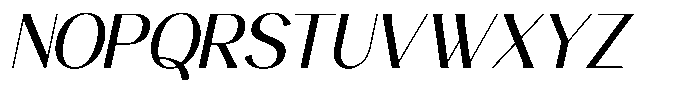 Avehope Italic Font UPPERCASE