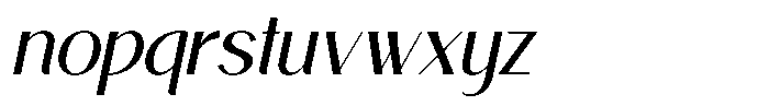 Avehope Italic Font LOWERCASE