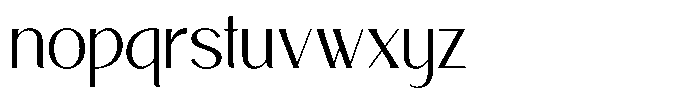 Avehope Light Font LOWERCASE