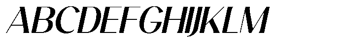 Avehope Medium Italic Font UPPERCASE