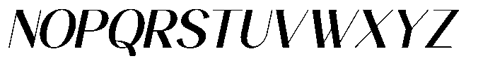 Avehope Medium Italic Font UPPERCASE
