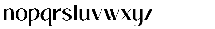 Avehope Medium Font LOWERCASE