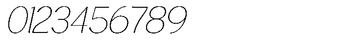 Avehope Thin Italic Font OTHER CHARS