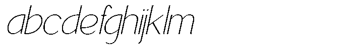 Avehope Thin Italic FONT