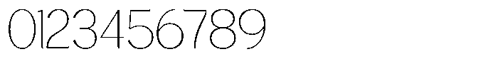 Avehope Thin Font OTHER CHARS