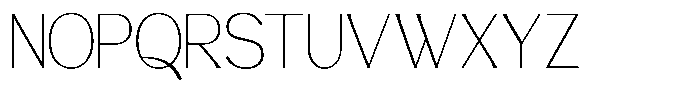 Avehope Thin Font UPPERCASE