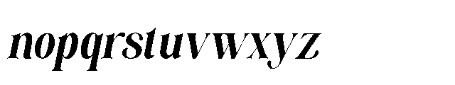 Aveline Eleganza Italic Font LOWERCASE