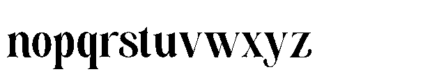 Aveline Eleganza Regular Font LOWERCASE