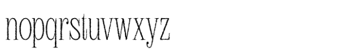 Avelion Rough Font LOWERCASE