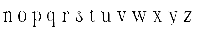 Avelira Font LOWERCASE