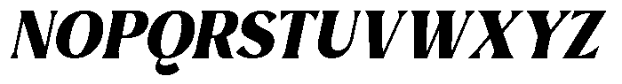 Avella Black Italic Font UPPERCASE