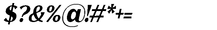 Avella Bold Italic Font OTHER CHARS