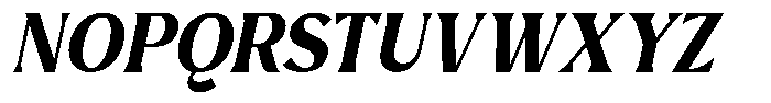 Avella Bold Italic Font UPPERCASE
