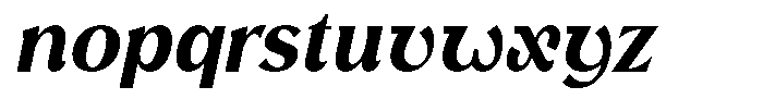Avella Bold Italic Font LOWERCASE