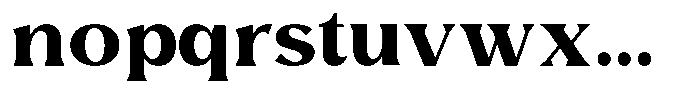 Avella Bold Font LOWERCASE