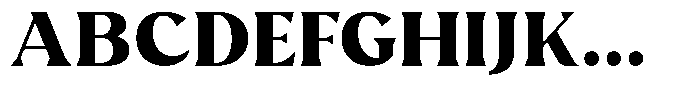 Avella Extra Bold Font UPPERCASE