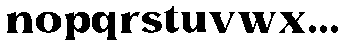 Avella Extra Bold Font LOWERCASE